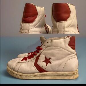 CONVERSE Vintage Pro Leather High Hi Top Sneakers RARE